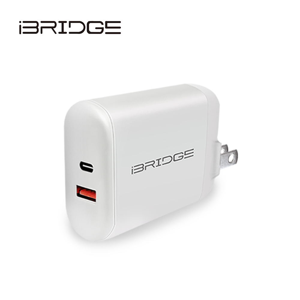 Ibridge 【iBRIDGE】PD3.0 30W+QC18W 雙孔急速快充充電器(IBC005)