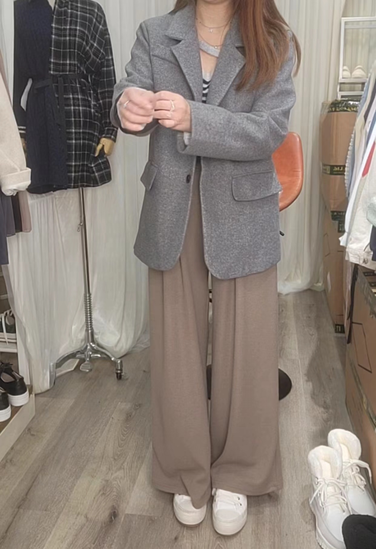 軟軟滑滑顯瘦靚絨外套(99317)