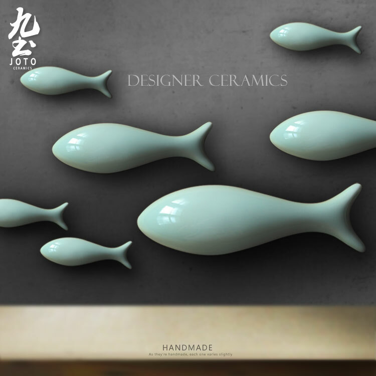 魚　陶器製　壁飾り 四角銘々皿（金魚）【陶器製】 | 布引焼窯元