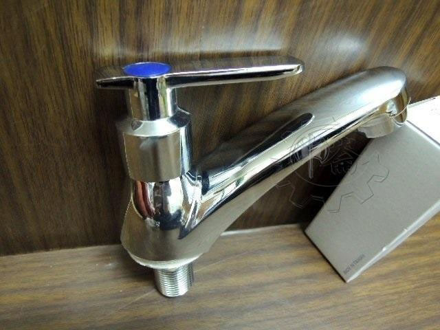 ＊中崙五金【附發票】(藍色) 臉盆水龍頭 新型陶瓷立栓 面盆水龍頭 加厚型設計 陶瓷芯 SK-106 台灣製