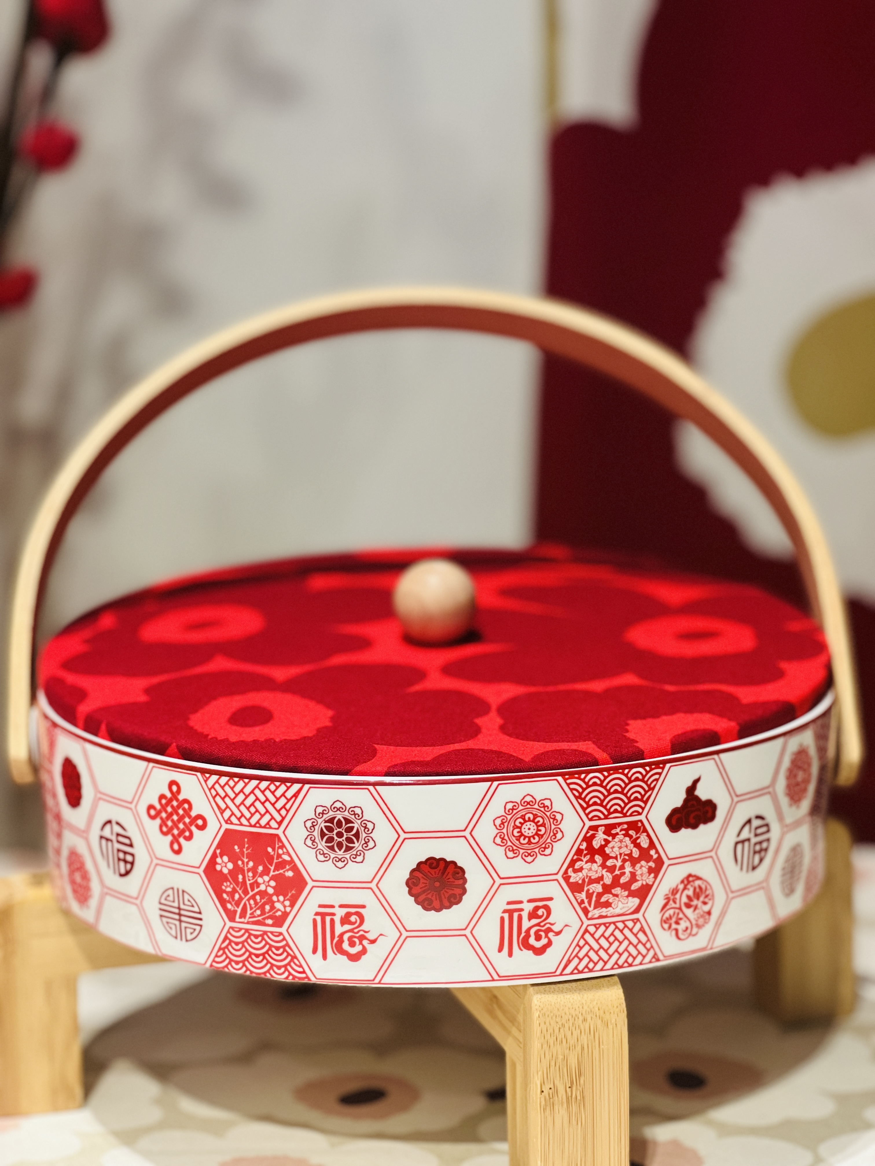 CNY SPECIAL 竹木手提花花全盒