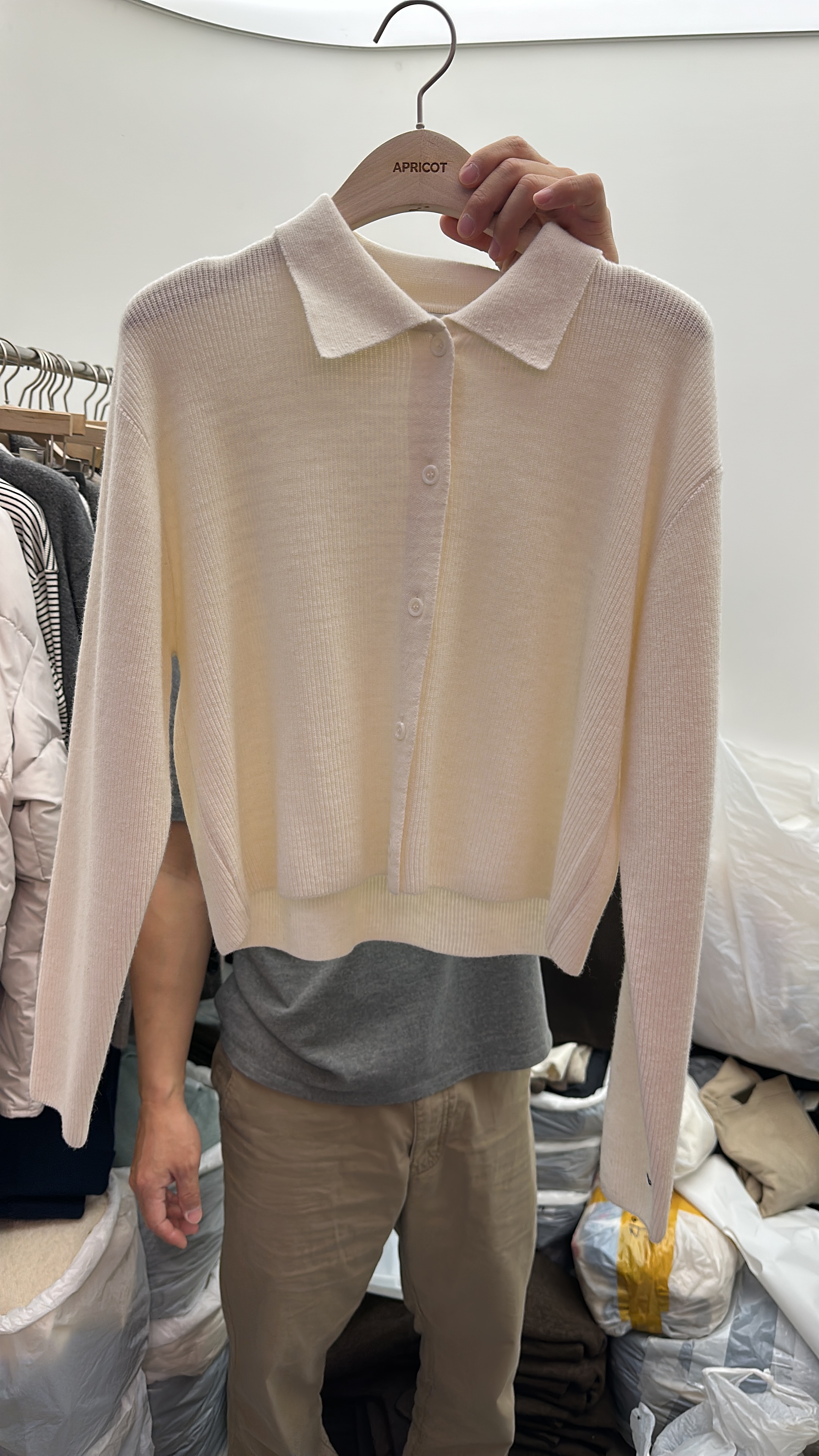 SE_48 淨色POLO領上衣