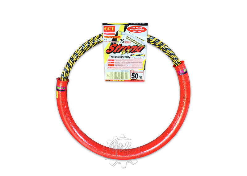 ＊中崙五金 【缺貨中】(來電優惠價) 富煌牌 (50米附收納管) 黃黑3股拉線器 導線器 入線器 穿線器 通管條