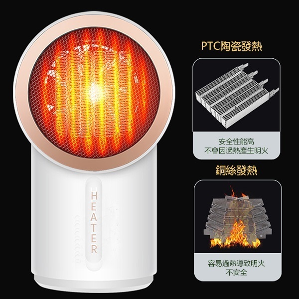 韓國JK 新款迷你暖風機家用桌面小型速熱臥室桌面學生宿舍立式電暖靜音取暖器 (J0484)