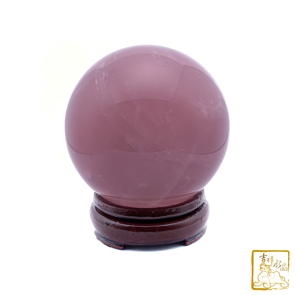 星光粉水晶球 直徑8.5cm 旺生意緣