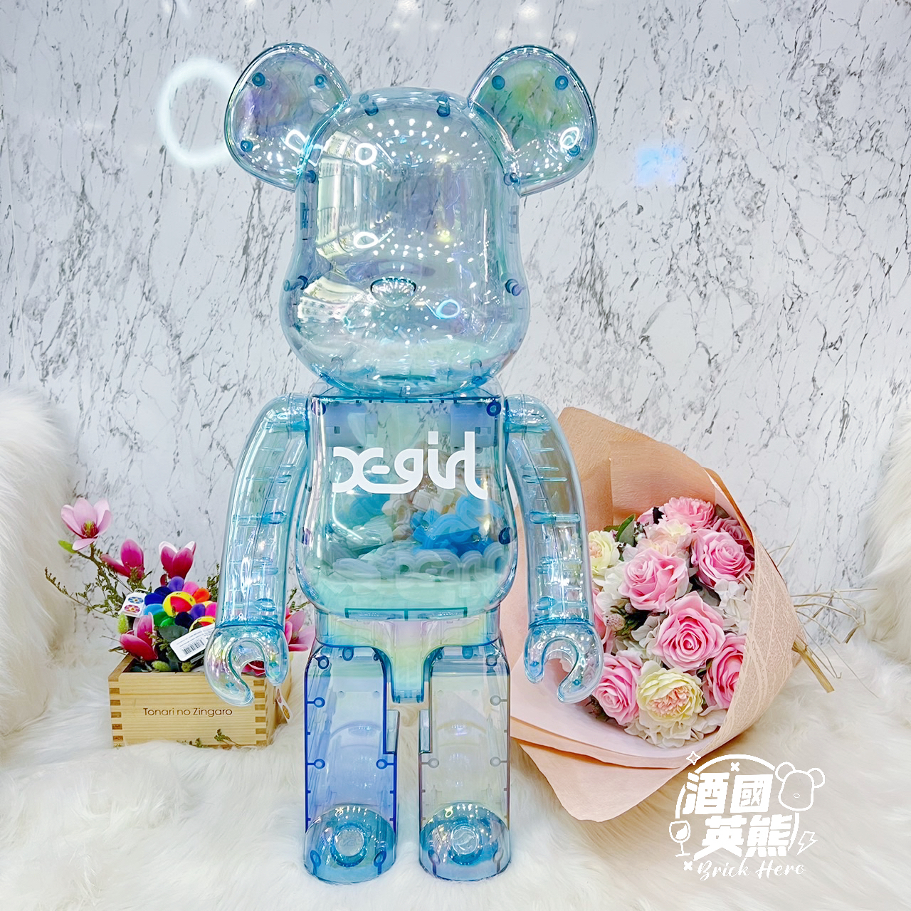 BE@RBRICK｜ X-GIRL三代1000% x-girl CLEAR BLUE