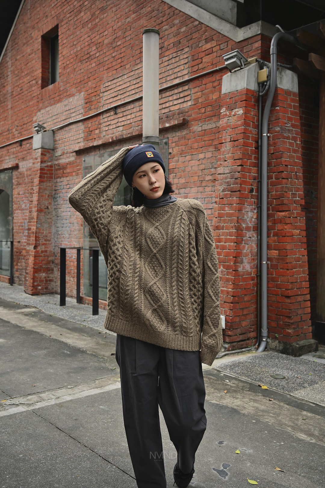 <線上SALE❤️‍🔥> ESSENTIALS 麻花針織毛衣 巧克力/石灰黑