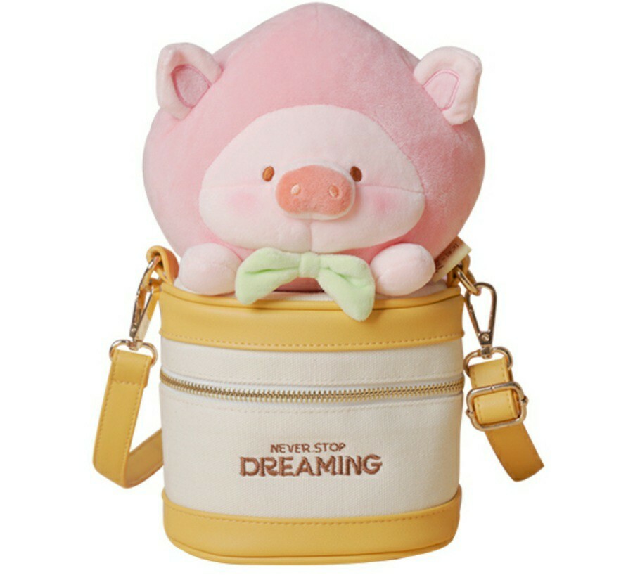 Lulu豬 取經之Lu仙桃罐頭斜挎包