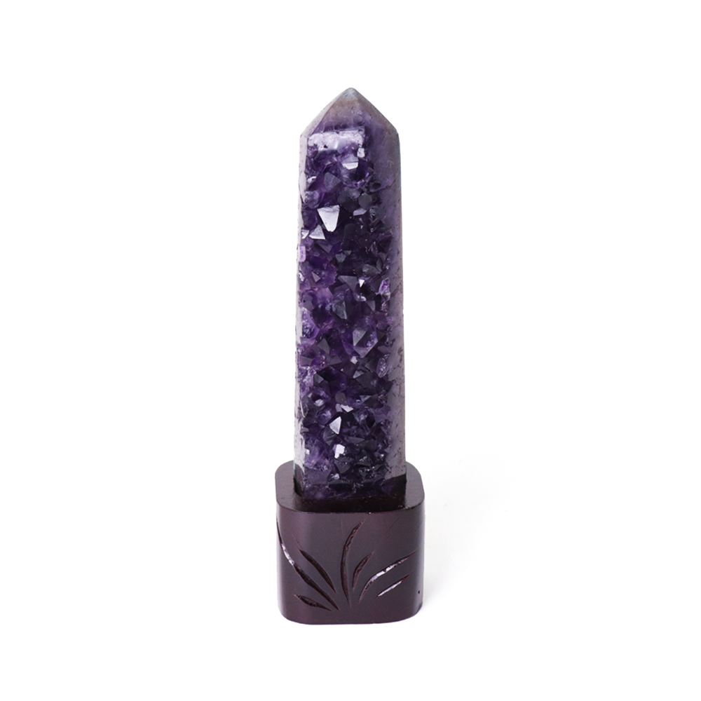 紫水晶原礦柱 18cm 增進感情