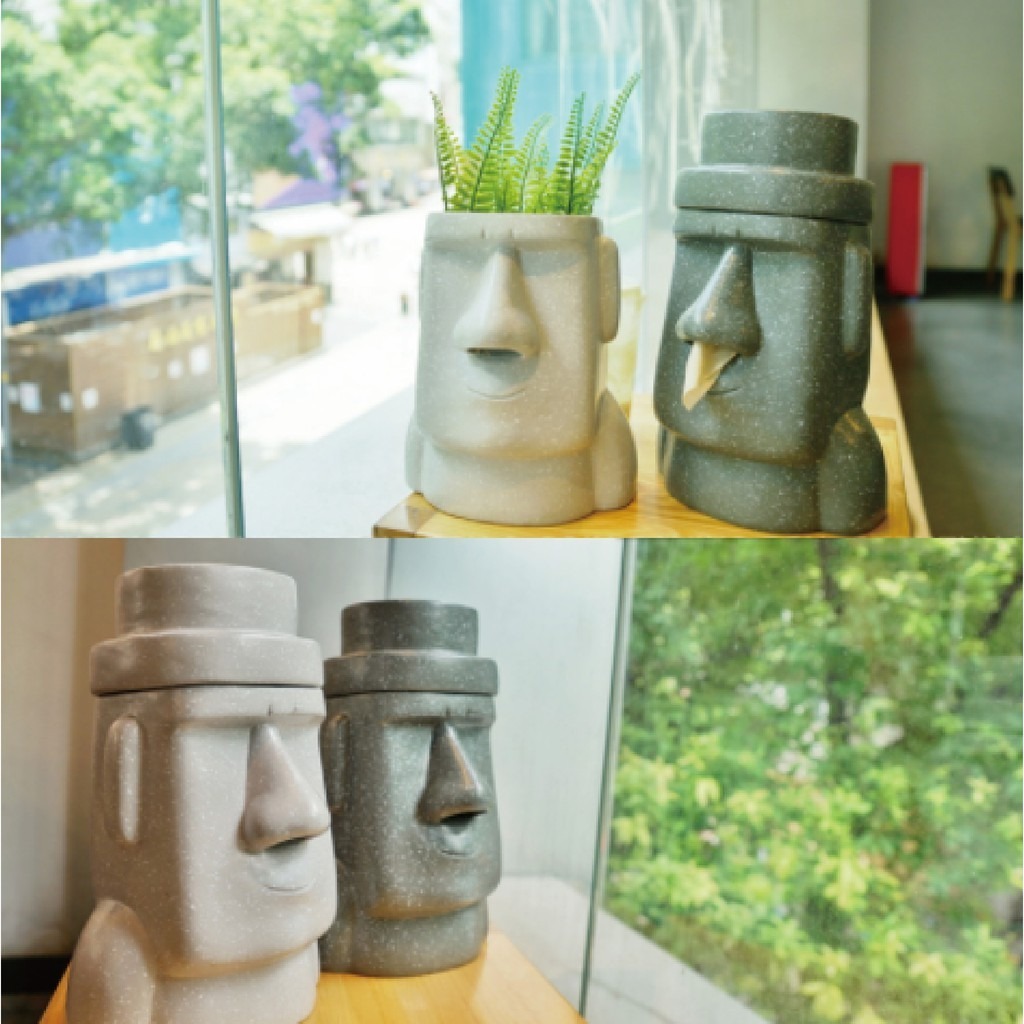 【Hook's嚴選】摩艾面紙盒 摩艾石像面紙盒 造型面紙盒 石像面紙盒 復活島石像 摩艾衛生紙盒 巨石像摩艾 搞怪禮物 交換禮物