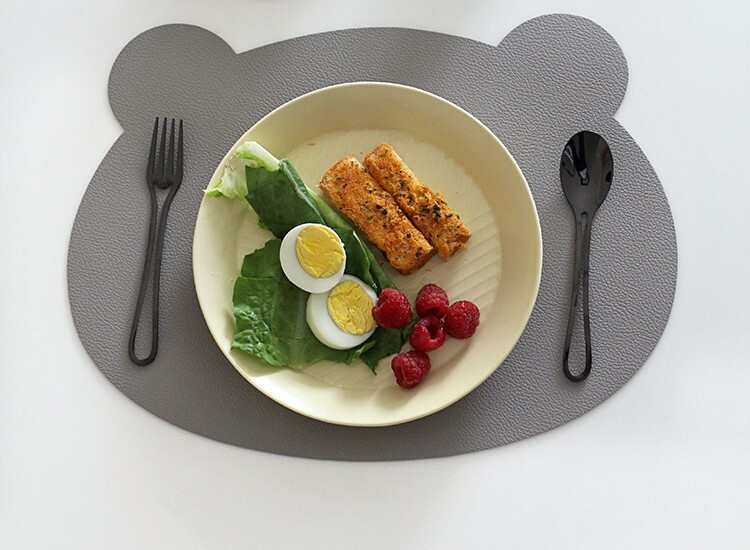 《1321》小熊雙面皮革餐墊