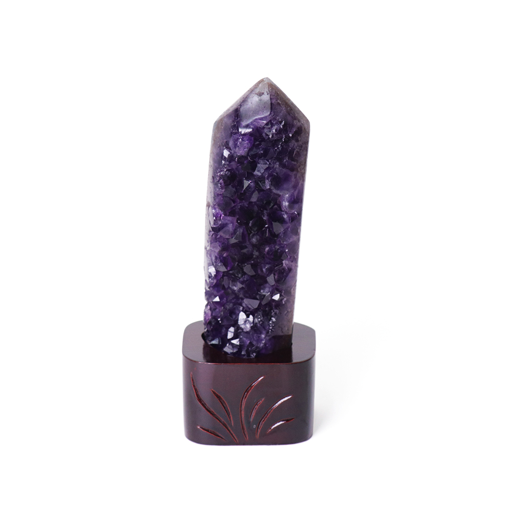 紫水晶原礦柱 17.5cm 增進感情