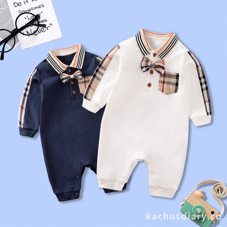 Baby plaid romper NO.1