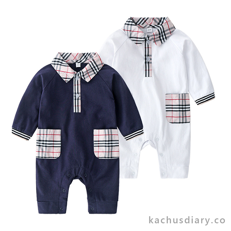 Baby plaid romper NO.2