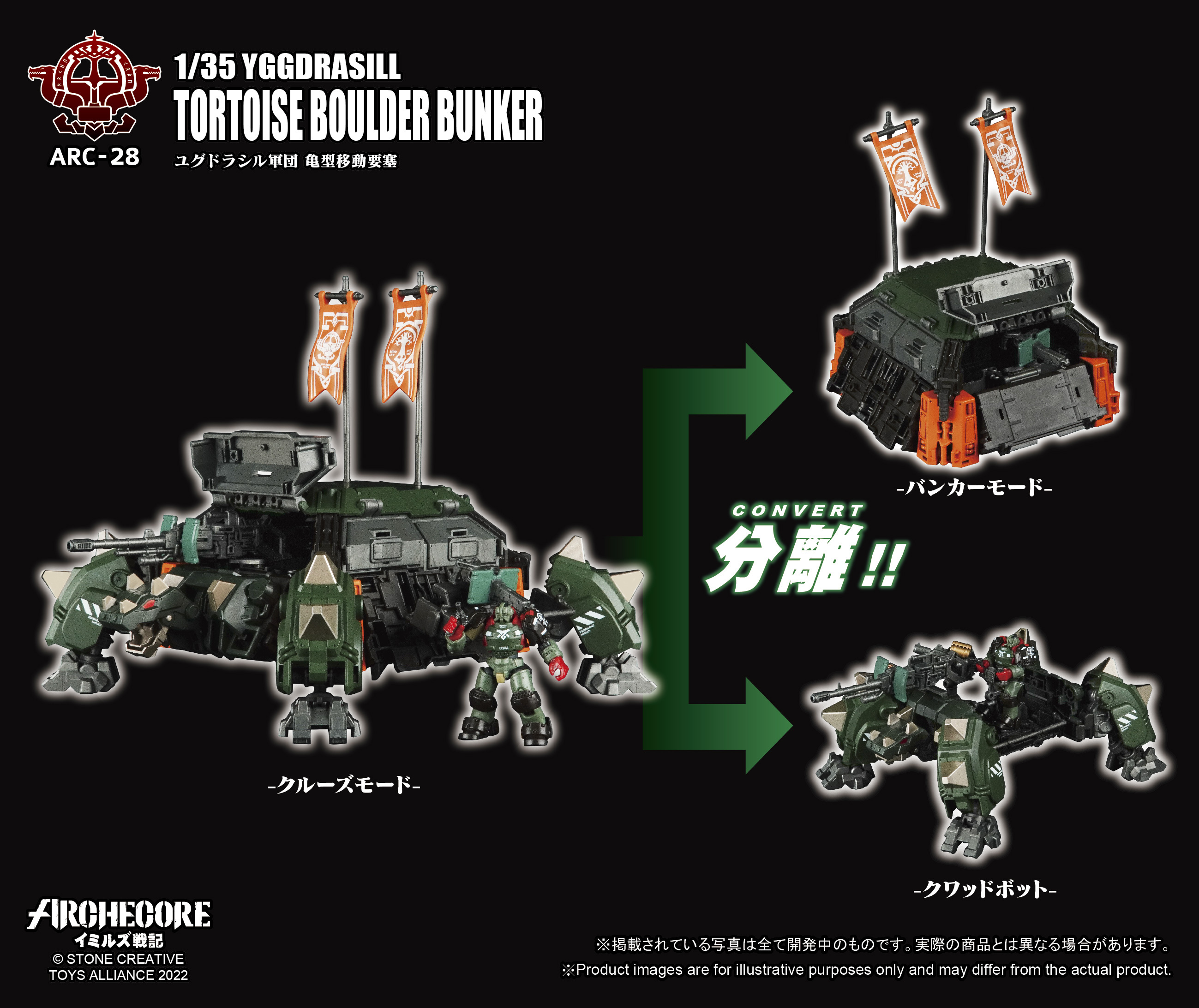 Toys Alliance : ARC-28  世界之樹軍團龜式機動堡壘