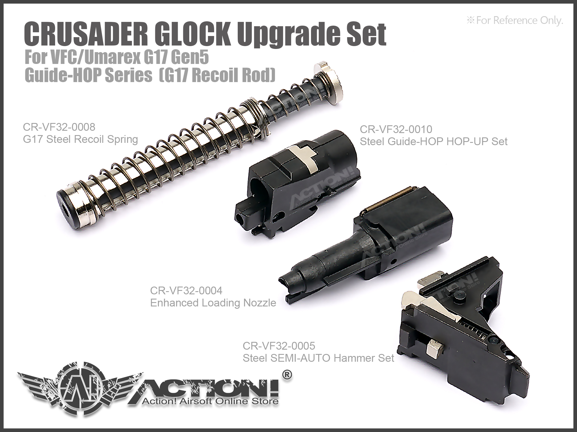 CRUSADER - GLOCK Upgrade Set For VFC/Umarex GLOCK G19X