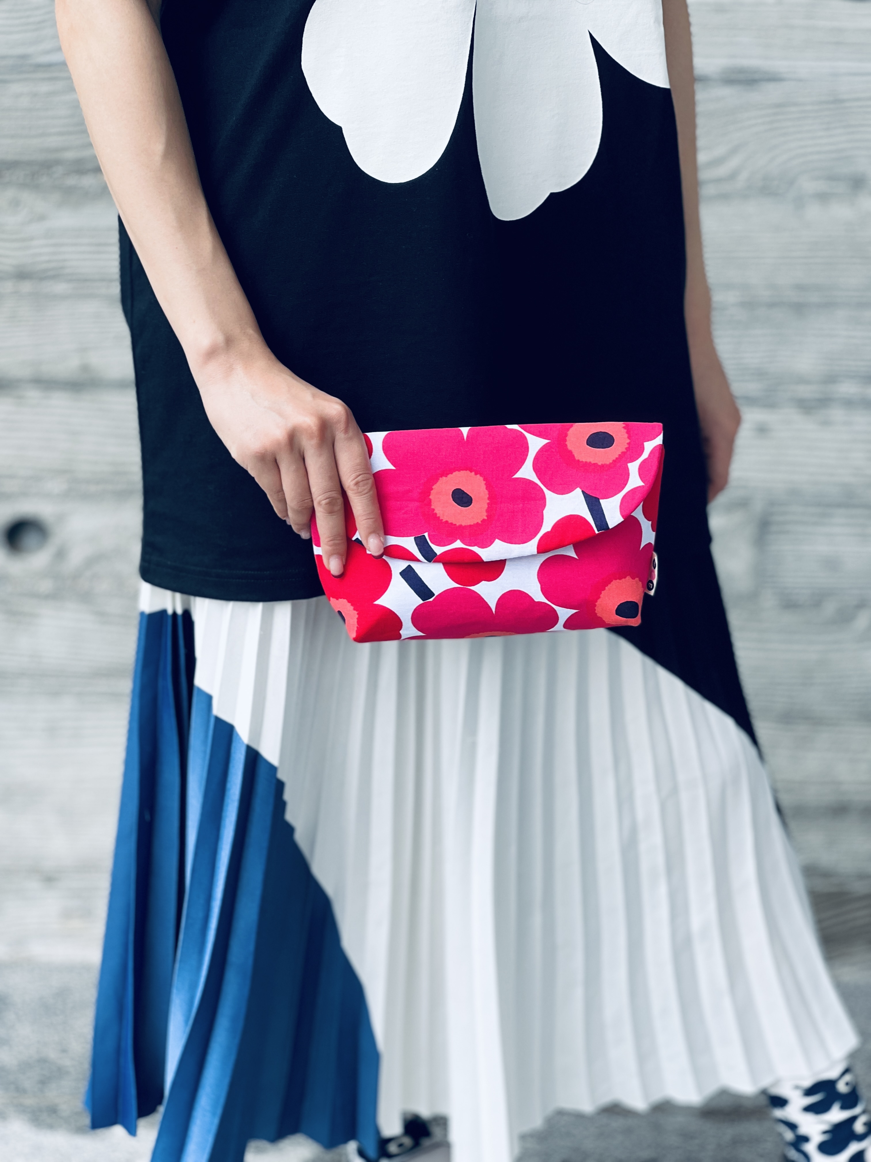 利是Pouch | white red 細花