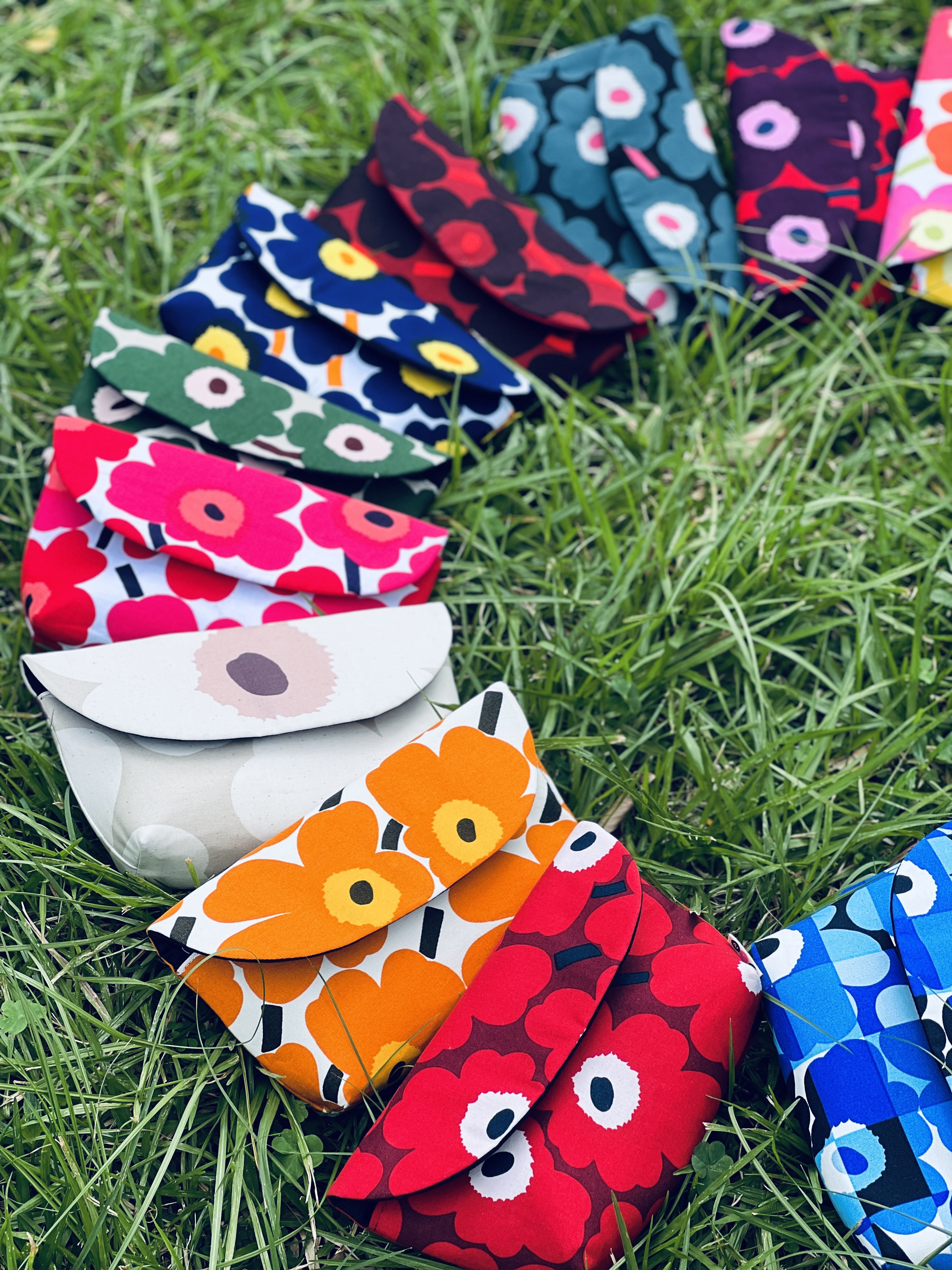 利是pouch | 紫綠橙細花