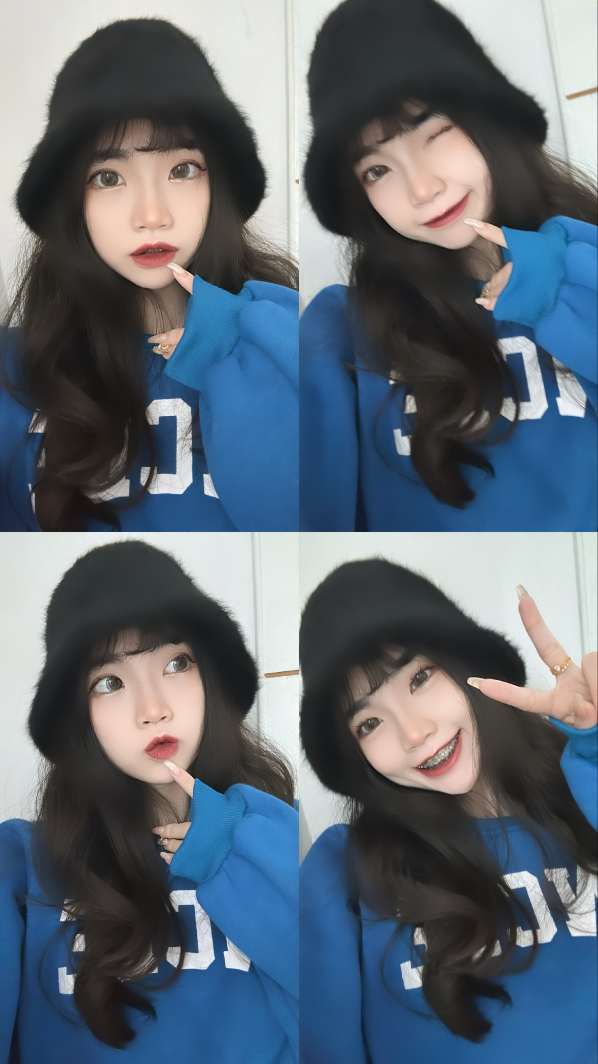 秋冬暈柔🐰兔絨毛漁夫帽