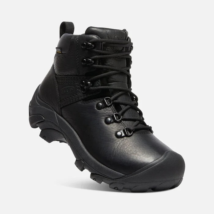 KEEN 女款 PYRENEES 登山健行鞋 Black/Legion Blue 黑