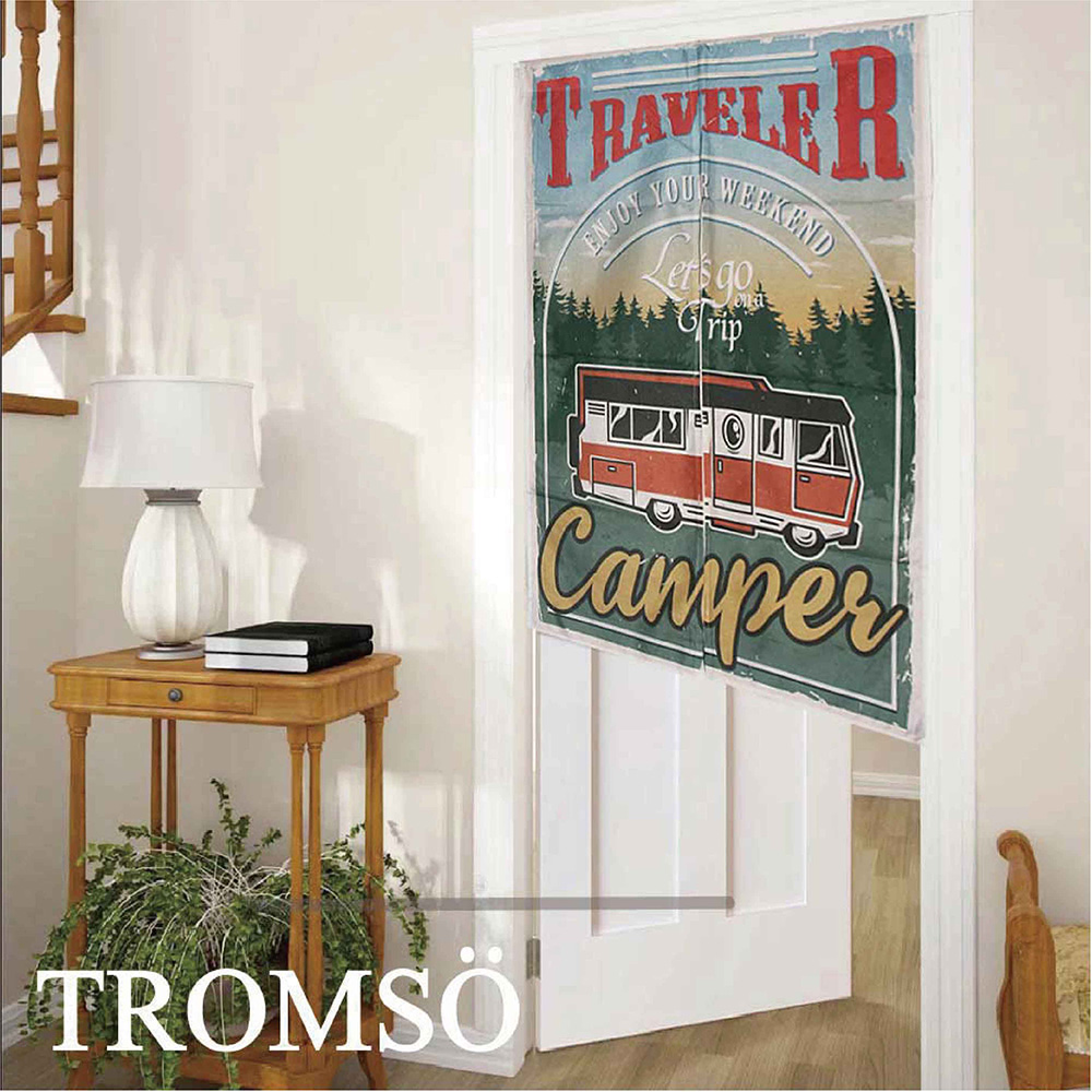 厚白棉麻風尚門簾D41北歐露營