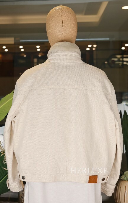 Paletot inspiration denim 91 blanc casse size 36