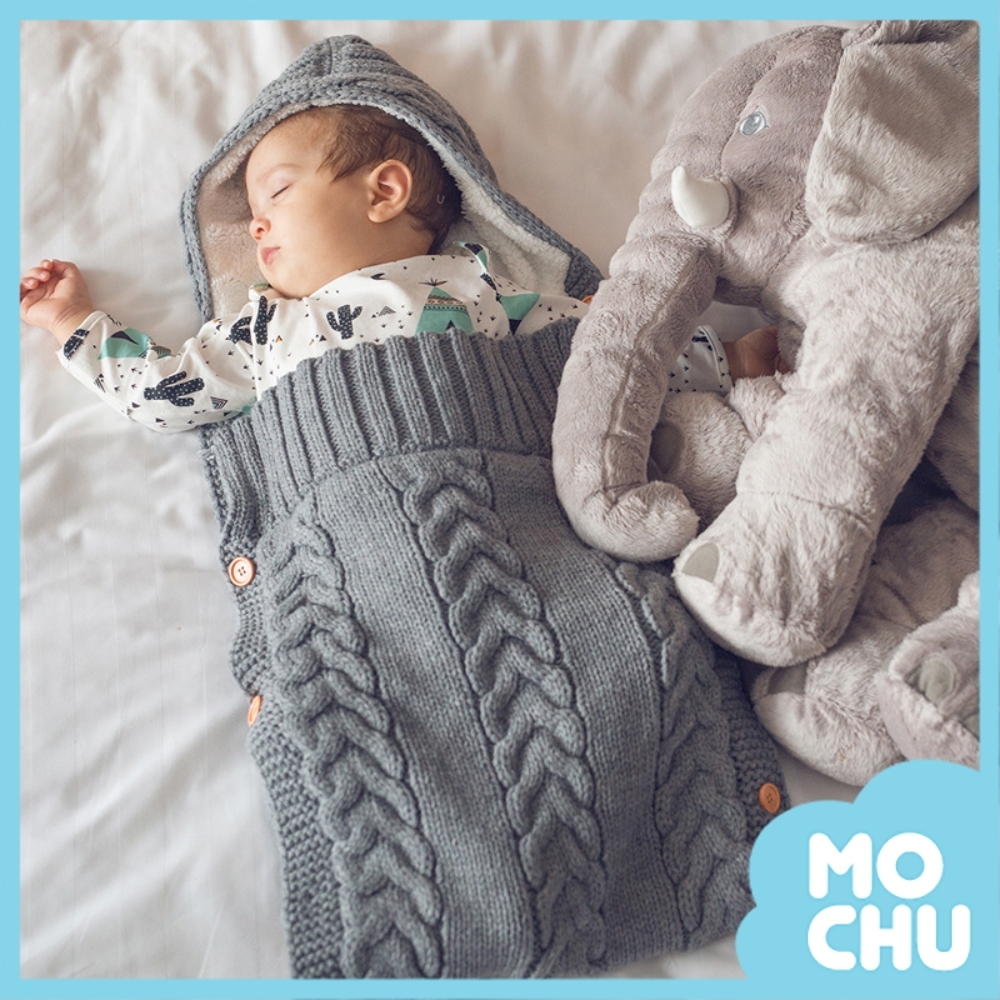 純色加絨加厚針織抱被(三色)