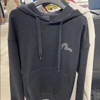 [S] EVISU PLANNING LOOSE FIT HILLS LOGO HOODIE,BLACK [FINAL SALE], EU5UTS941-BLACK (SEV96)