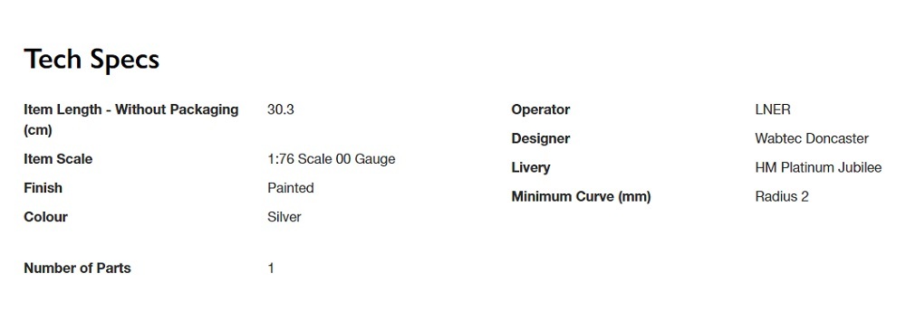 Hornby R40355E HO規 英國女王伊麗莎白二世, 白金禧年客車廂, 車號ER0012