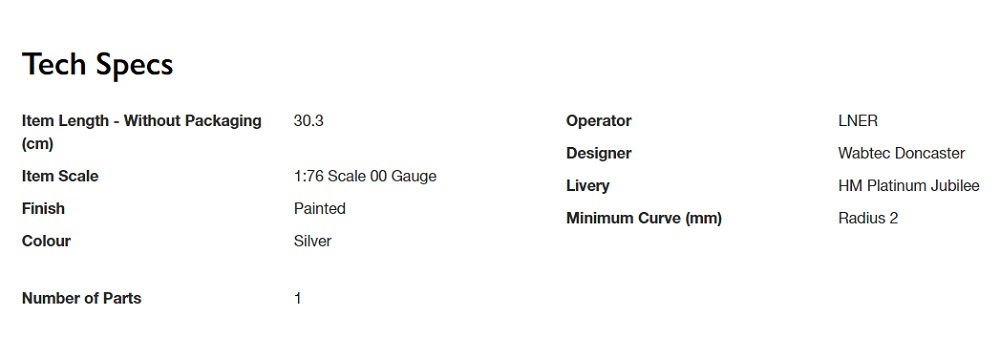 Hornby R40355C HO規 英國女王伊麗莎白二世, 白金禧年客車廂, 車號ER0092