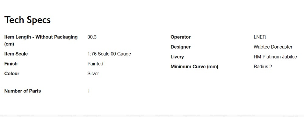 Hornby R40355D HO規 英國女王伊麗莎白二世, 白金禧年客車廂, 車號ER0002