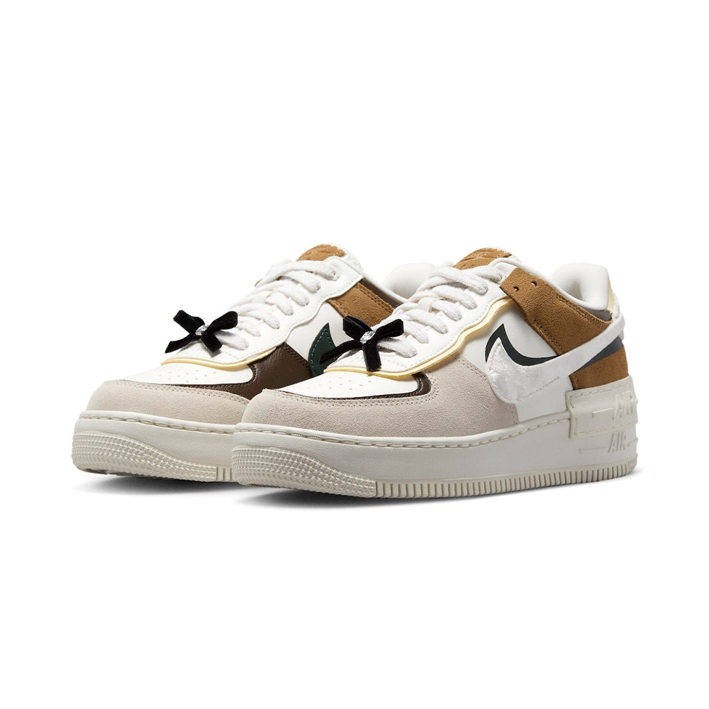 Nike Air Force 1 Shadow Black Bow 蝴蝶結 牛仔棕 FB1857-111