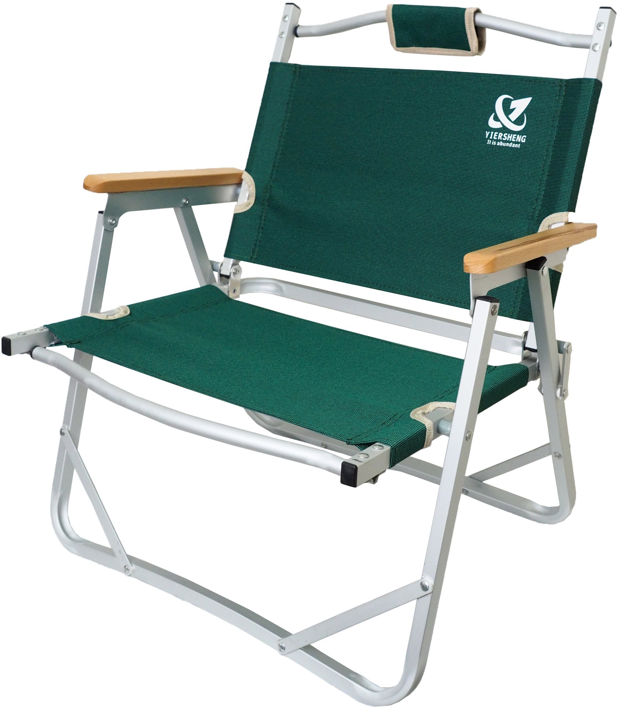 木柄可收納小川椅 綠/紅 木質手柄/耐用布料/輕量好收納/露營烤肉釣魚54CFY8203