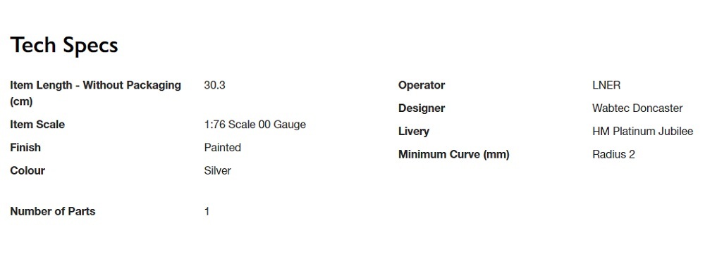 Hornby R40355A HO規 英國女王伊麗莎白二世, 白金禧年客車廂, 車號ER0072