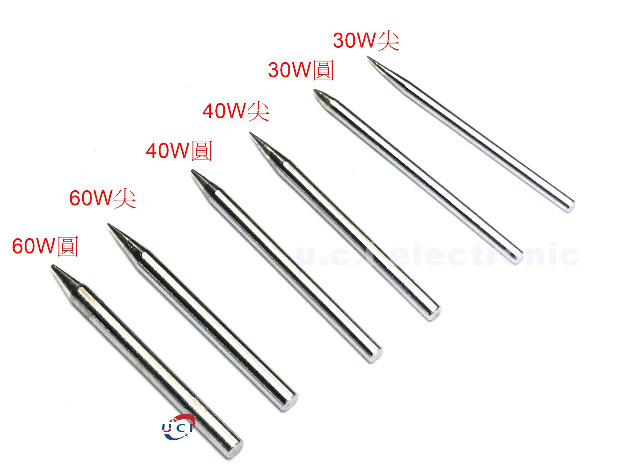【UCI電子】(A-4) 外熱式鋼烙鐵頭30W40W60W 電烙鐵 烙鐵頭 外熱式烙鐵頭