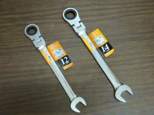 ＊中崙五金【附發票】日本貝印 11*165mm 高扭力梅開板手 梅花棘輪板手 六角板手 標準擺頭設計 優惠價!