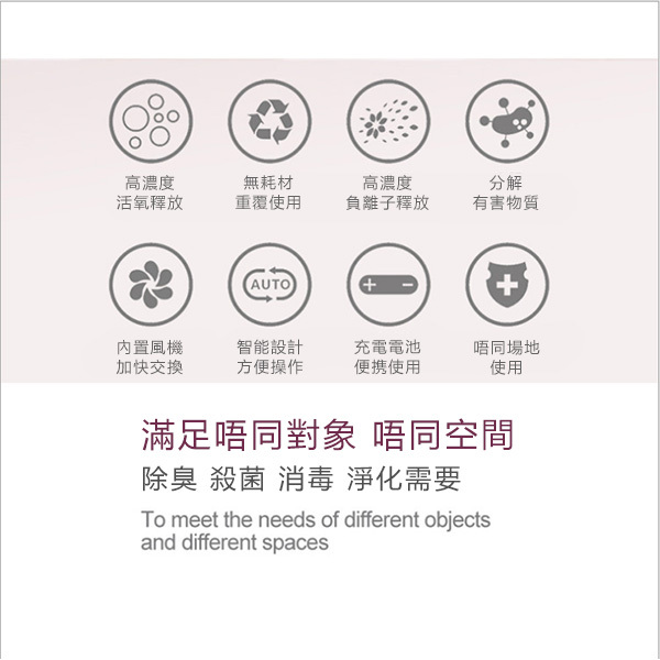 韓國JK 臭氧機 活性氧 殺菌消毒機便攜小型負離子車載鞋櫃寵物房除味滅菌 (J0082)