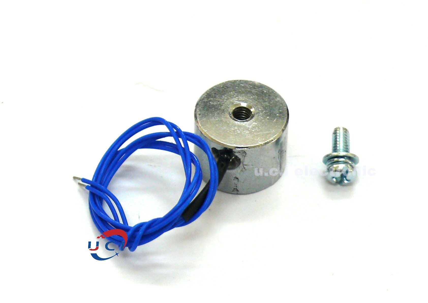 【UCI電子】(X-4) 電磁鐵 LS-P20/15圓形電磁吸盤起重牽引工業電磁鐵吸力3KG直流6V12V