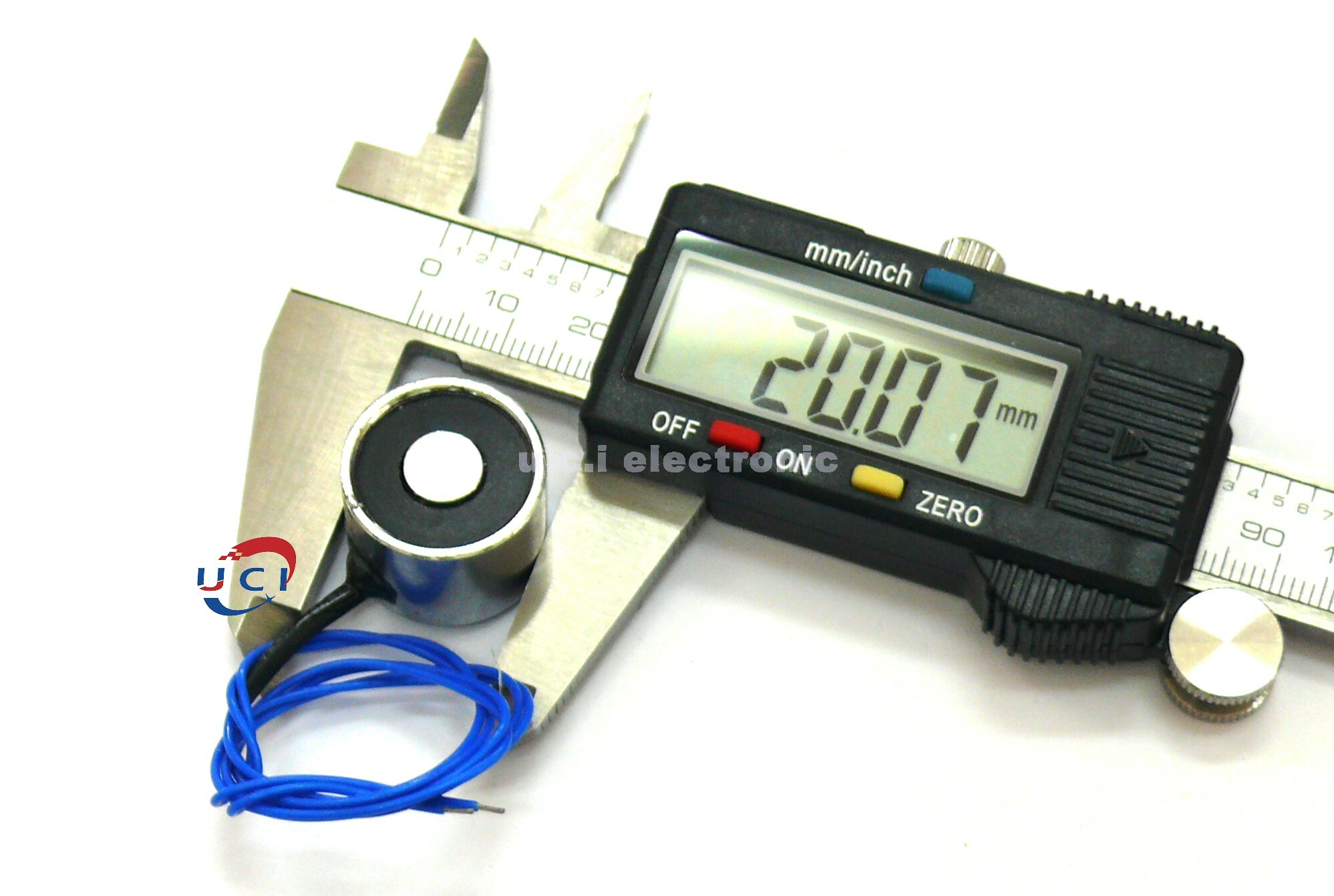 【UCI電子】(X-4) 電磁鐵 LS-P20/15圓形電磁吸盤起重牽引工業電磁鐵吸力3KG直流6V12V