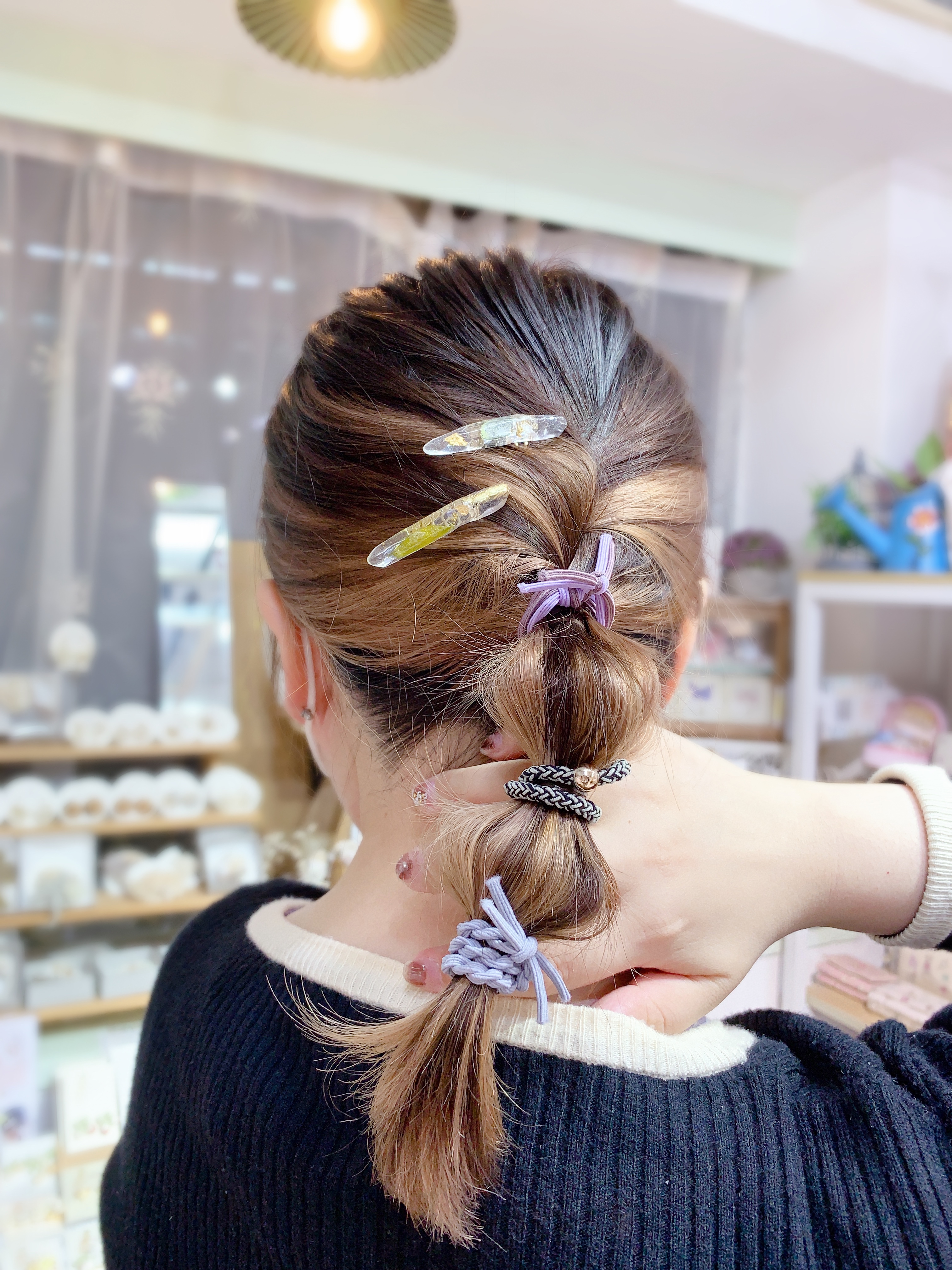 拼色麻繩髮圈SET (3條入)