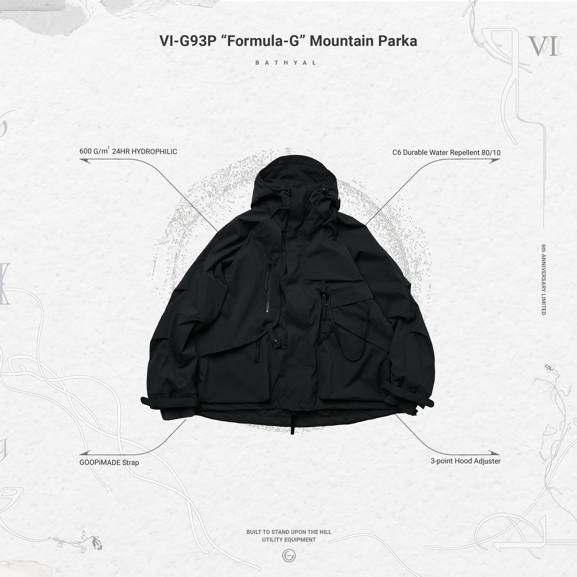VI-G93P “Formula-G” Mountain Parka - Bathyal