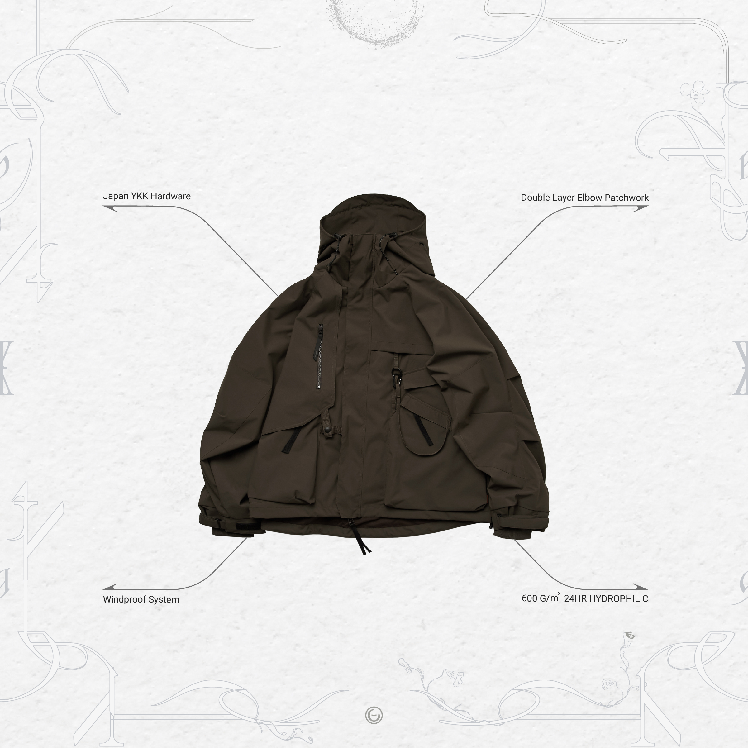 VI-G93P “Formula-G” Mountain Parka - Rusty Iron