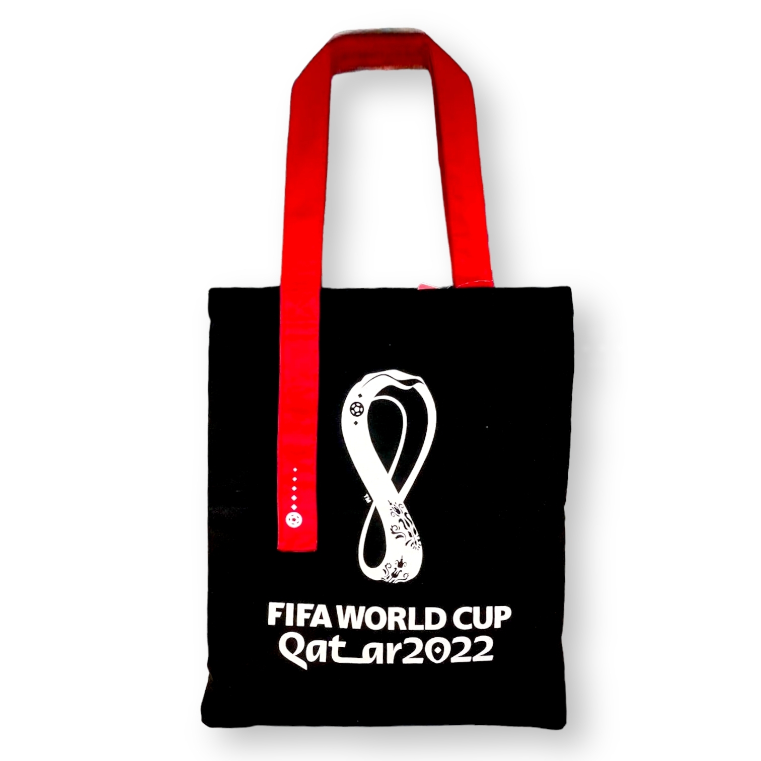 2022年世界盃黑色/棗紅色會徽購物袋
