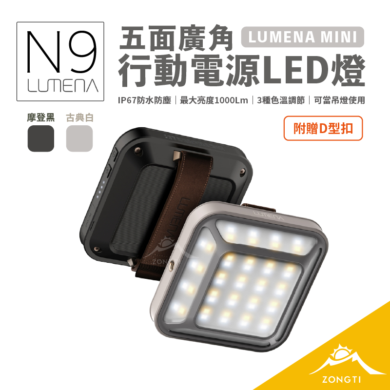 【N9 LUMENA】 MINI 五面廣角行動電源LED燈 G-W4-3