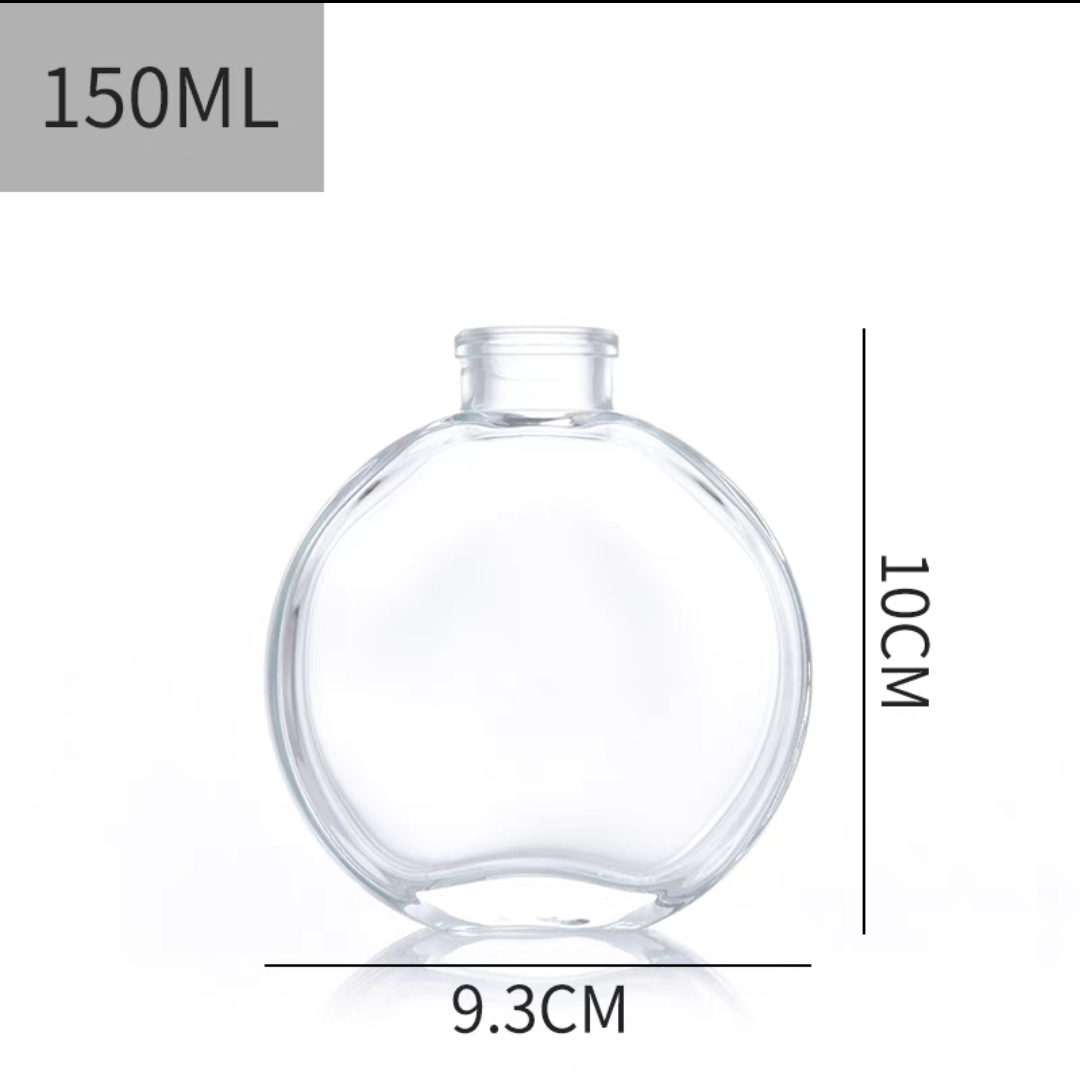 150ml 玻璃透明扁圓擴香瓶