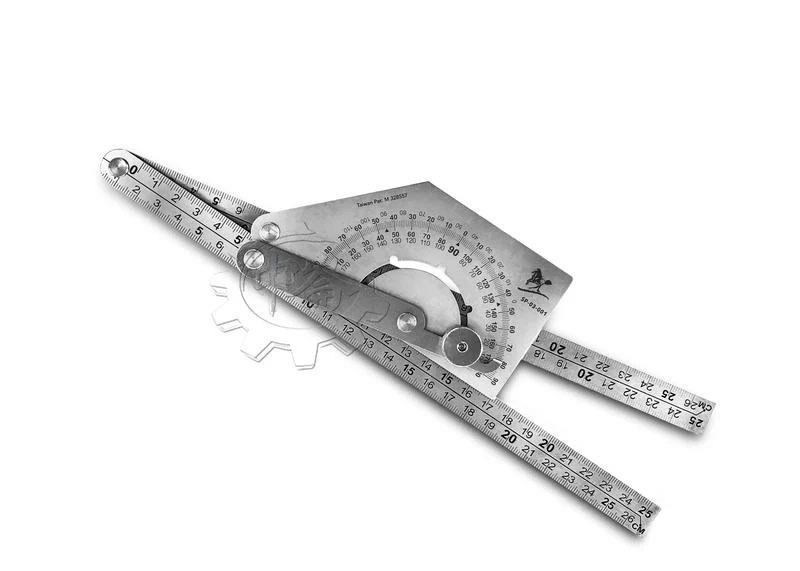 ＊中崙五金【附發票】E-BASE 萬能角度規 角度尺 (雙短) 分度規 分度尺 量尺 台灣製 SP-03-001