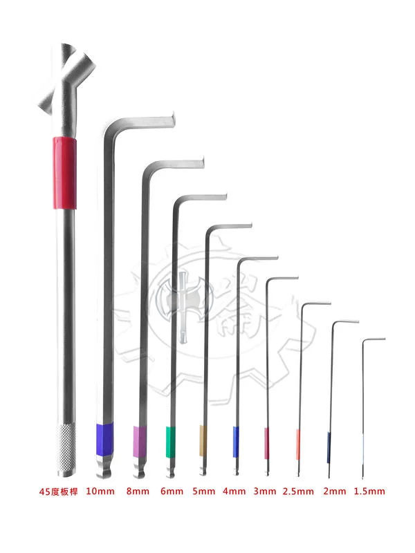 ＊中崙五金【附發票】台灣製 專業 9+1 長球型六角板手組 附45度板桿 9PCS 特價優惠中!