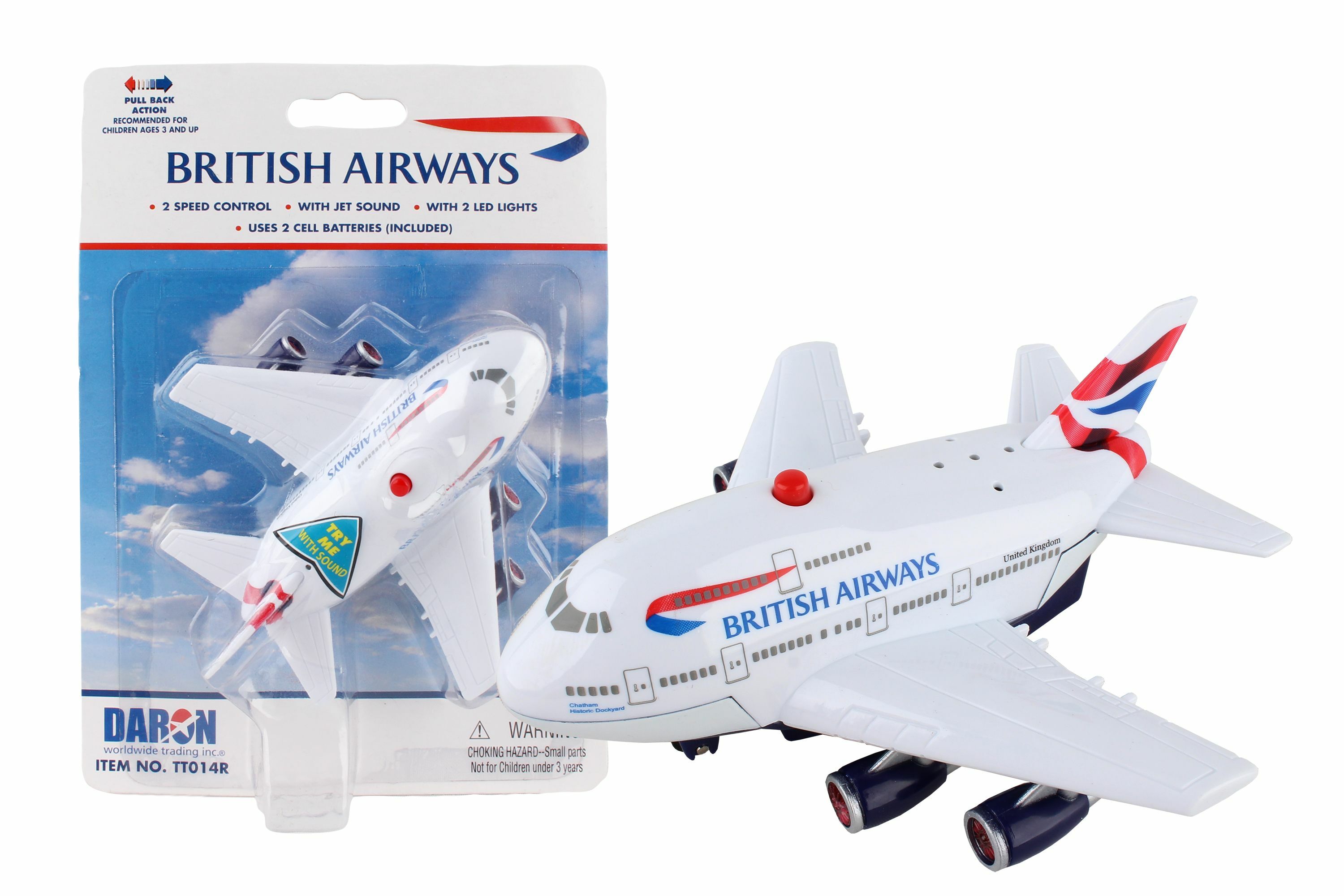 英國航空 聲光迴力飛機玩具