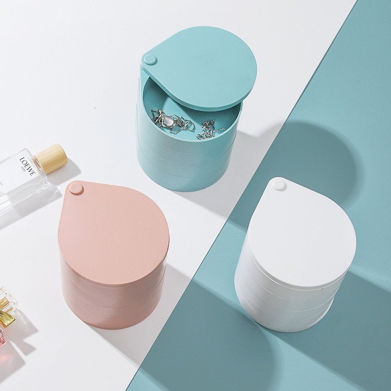 【Hook's嚴選】多功能旋轉首飾盒 / 防塵設計 / 飾品架