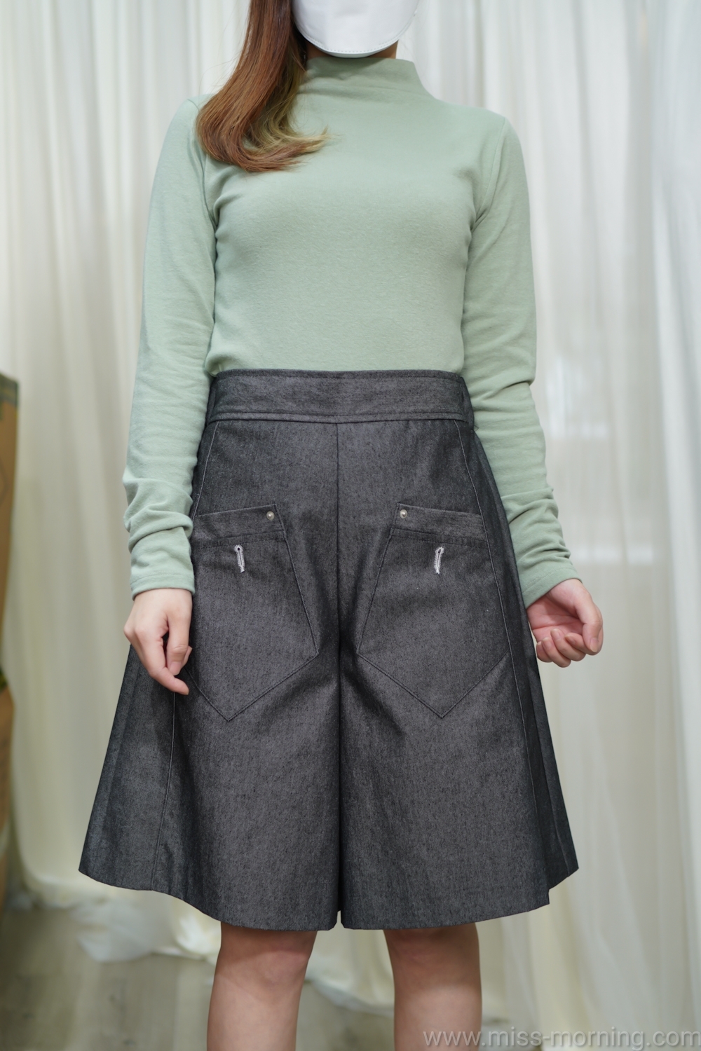 舒服顯瘦高領打底(12917)&靚cut 5分A字顯瘦牛褲(33462)